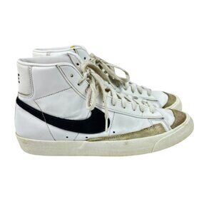 Nike Men's 9.5 Blazer Mid 77 Vintage White Black Athletic Sneakers
